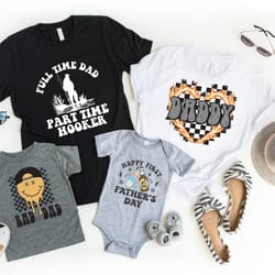 fulltime dad part time fisher, rad dad shirt, first fathers day shirt, cool dad, father and son, best dad shirt,cool dad