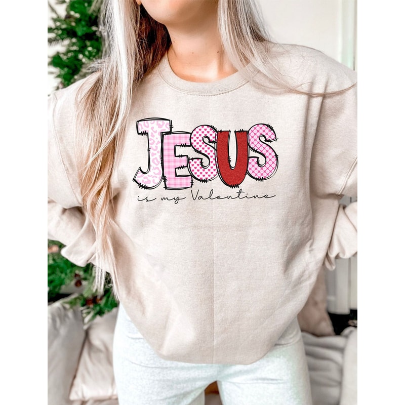 Jesus is my Valentine png, Valentines Sublimation Design, Valentine's Day Sublimation Digital Download, Valentines shirt png, Leopard print.jpg