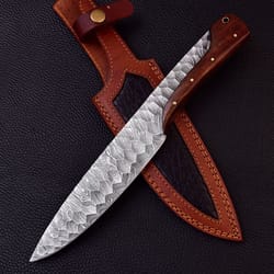 damascus steel hunting knives-12" damascus steel bowie knife/survival/camping
