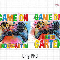 game on kindergarten png, back to school sublimation, gaming png