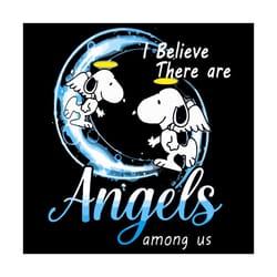 snoopy moon i believe there are angels among us svg, trending svg, snoopy svg, snoopy moon svg, snoopy angel svg, snoopy
