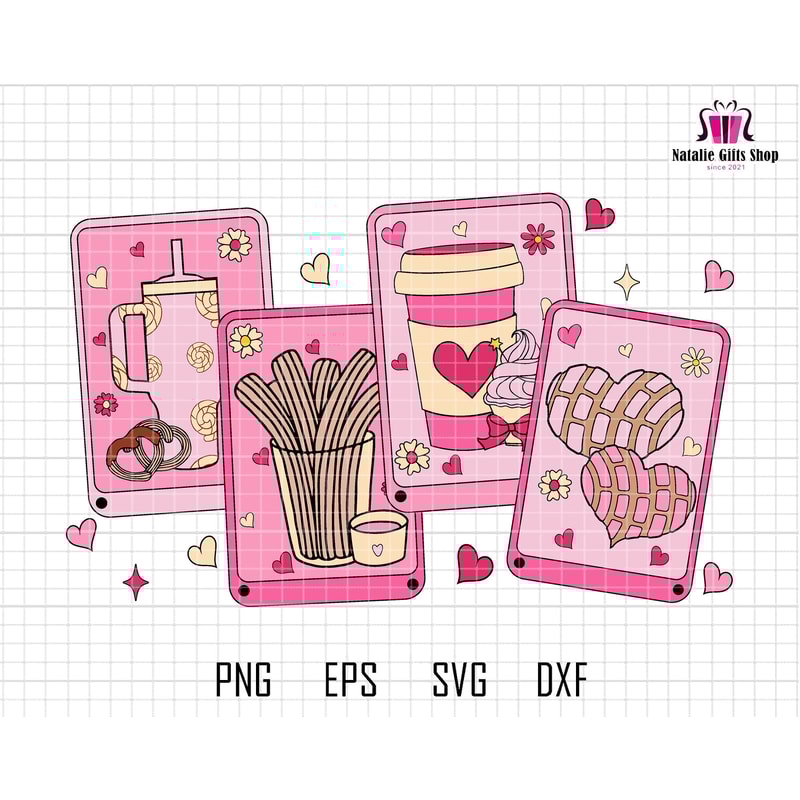 Cafecito y Chisme Valentine's Day Svg, Concha Valentine's Day Shirt Svg, Candy Valentines Svg, Valentines Svg, Mexican Valentine Svg.jpg