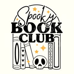 spooky book club, anti social book club svg, antisocial book club svg, bookish svg, book lover svg, book svg design, boo
