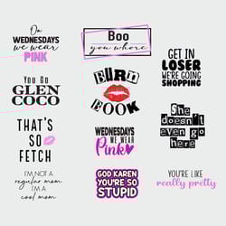 mean girls, mean girls t-shirt, mean girls movie, files for cricut, svg, png file 2