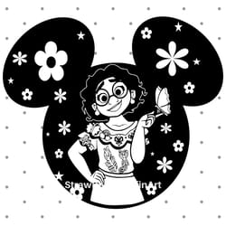 encanto svg mirabel svg, mirabel clipart, encanto png, cricut cut file silhouette outline 1