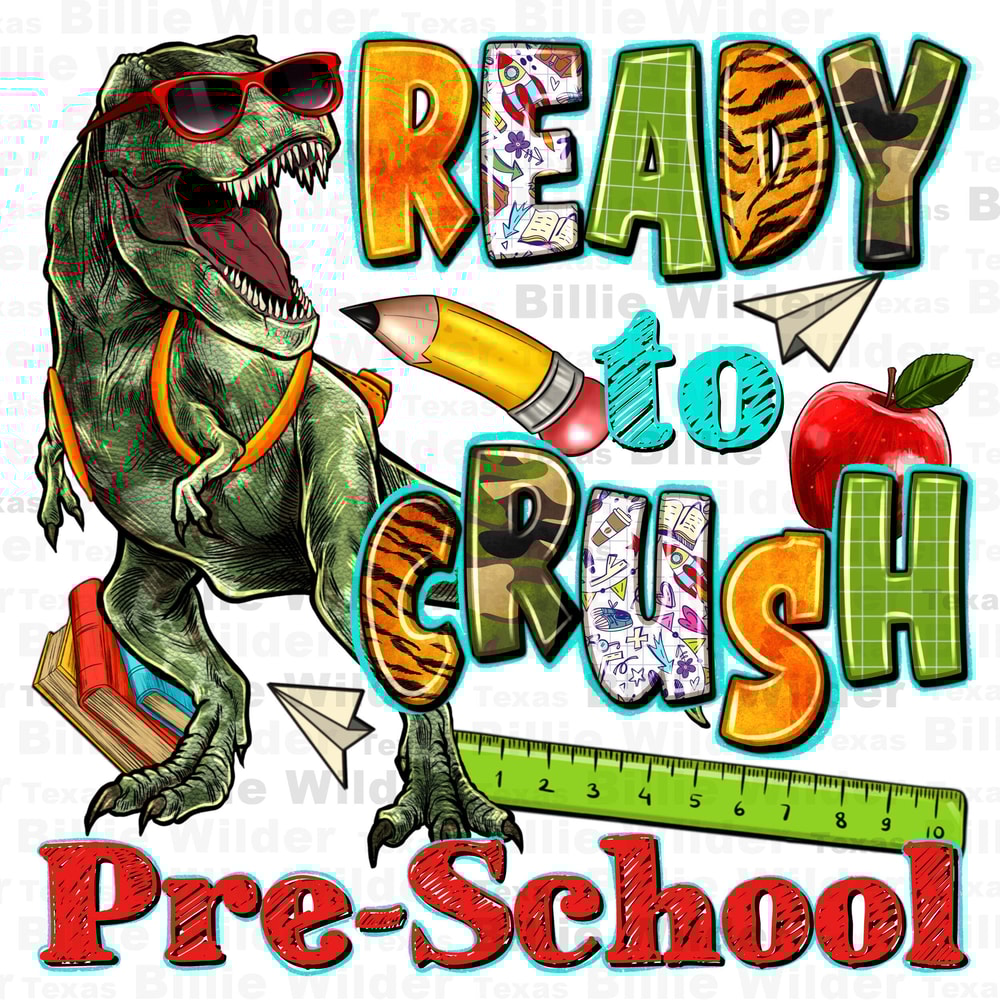 Ready to crush Preschool png sublimation design download, Preschool png, before school png, back to school png, sublimate designs download.jpg