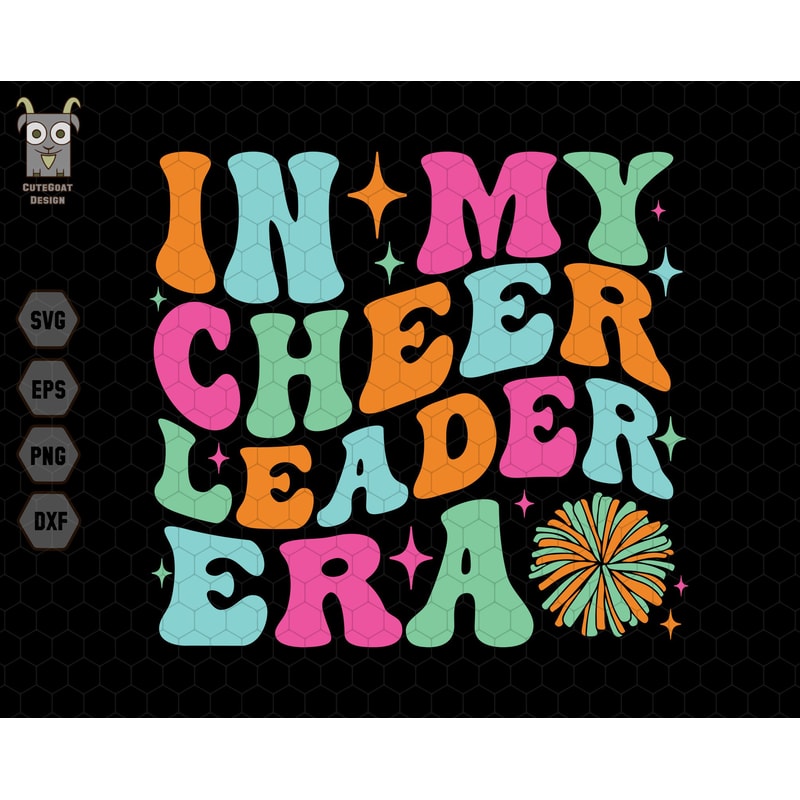 In My Cheer Leader Era Svg, Retro Cheerleader Svg, Cheerleading Era Svg, Cheerleader Shirt, Cheer Mom Svg, Sports Valentine Svg, Game Day.jpg