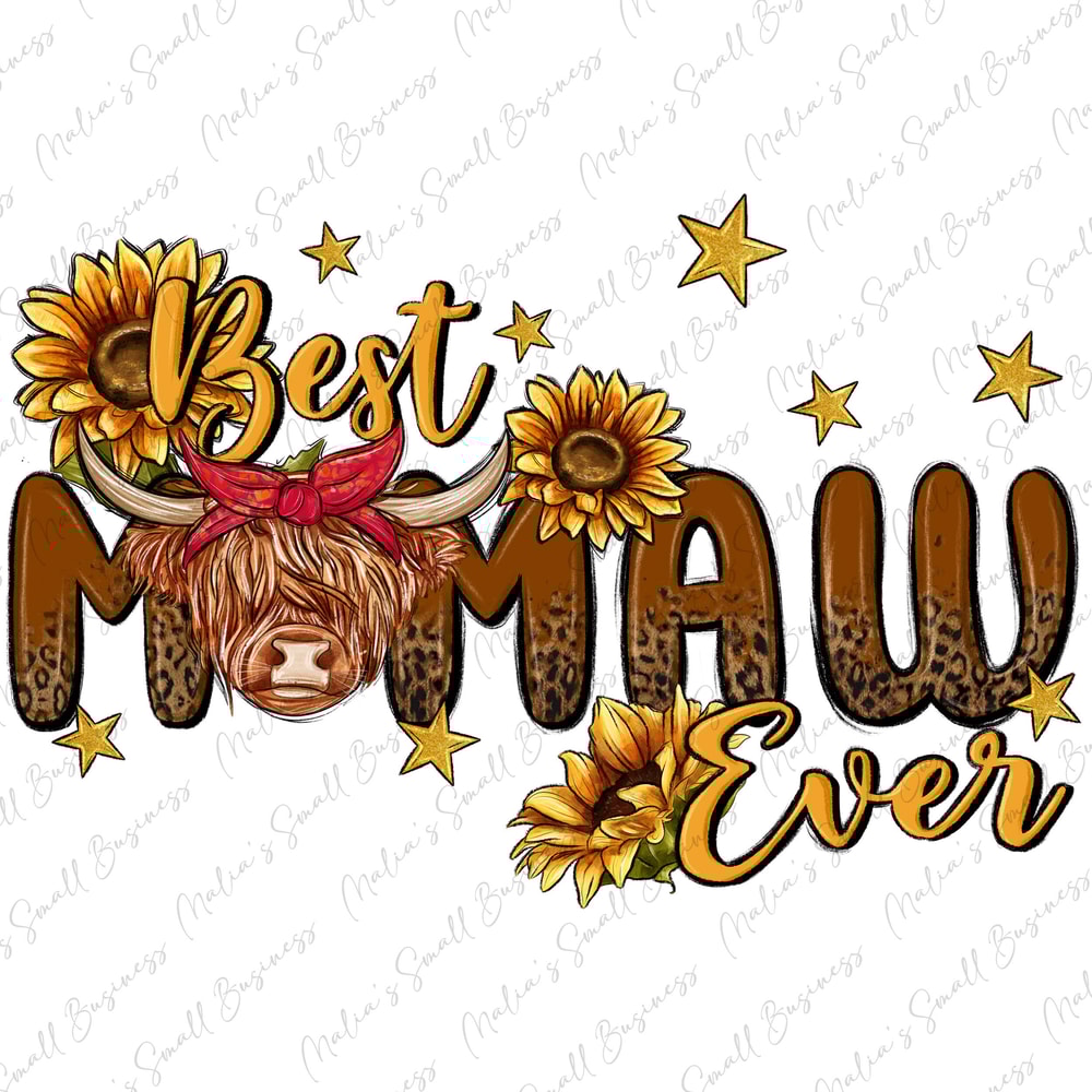 Best Mamaw ever Cow png sublimation design download, Hand Drawn Cow png, cute Cow png, Mamaw png, sublimate designs download.jpg