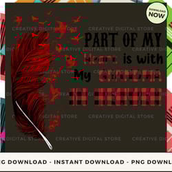 digital - part of my heart is with my grandma in heaven pod design - high-resolution png file