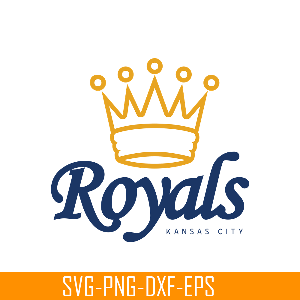 MLB01122392-KC Royals The Crown SVG, Major League Baseball SVG, MLB Lovers SVG MLB01122392.png