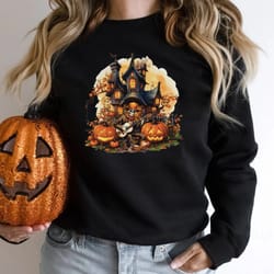 halloween haunted house shirt,halloween horror house tee,halloween skeleton playing guitar shirt,horror night tee,darkes