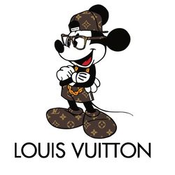 Mickey Mouse Louis Vuitton Svg, Louis Vuitton Logo Fashion Svg