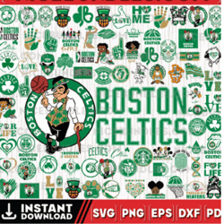 Boston Celtics Team Bundles Svg, Boston Celtics SVG, NBA Teams Svg, NBA Svg, Png, Dxf, Eps, Instant Download