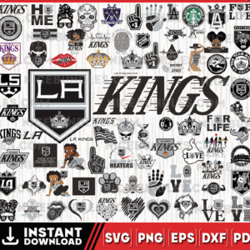 Los Angeles Kings Team Bundles Svg, Los Angeles Kings svg, NHL Svg, NHL Svg, Png, Dxf, Eps, Instant Download