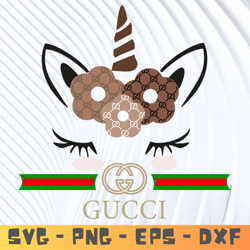 Logo gucci unicorn Brand Svg, Fashion Brand Svg, unicorn gucci logo Silhouette Svg File Digital Download.