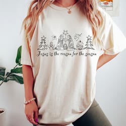 jesus is the reason for the season oversized tee, jesus is the reason shirt, comfort colors 2