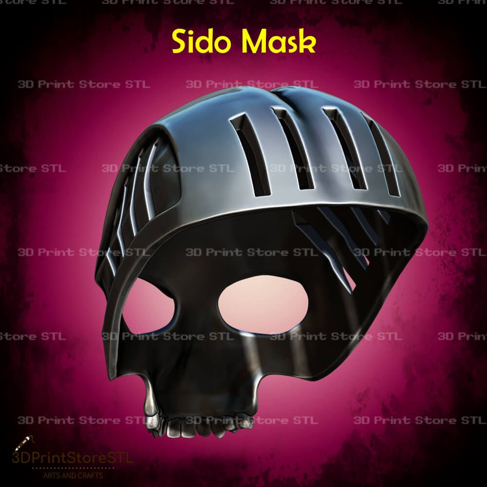 Sido Mask For Cosplay STL File 3D Print Model 3