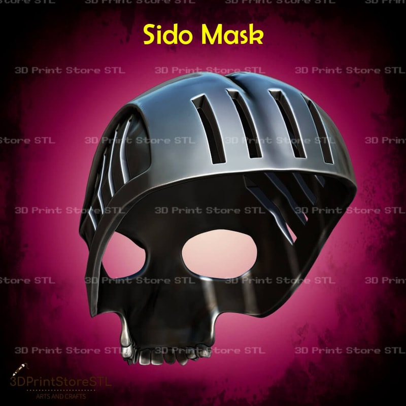 Sido Mask For Cosplay STL File 3D Print Model 3