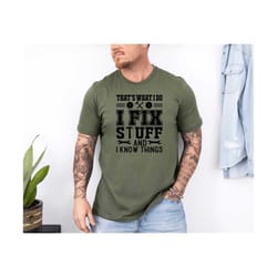 funny dad birthday shirt,fixer of things shirt,new dad shirt,dad shirt,daddy shirt,father's day shirt,best dad shirt,gif