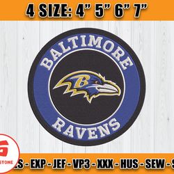 Ravens Embroidery, NFL Ravens Embroidery, NFL Machine Embroidery Digital, 4 sizes Machine Emb Files -25-Goldstone