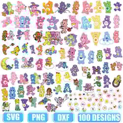 99 care bears svg, bundle care bears png, care bears svg, care bears clipart, care bears cricut, care bears png, care be