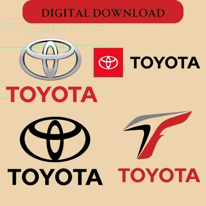 Toyota Logo Png Toyota Logo Vector Toyota Logo Png Download Bundle Logo Car SVG Car Vektor 0