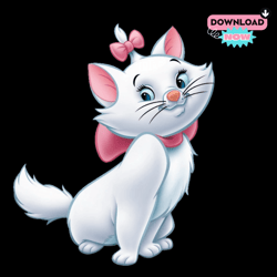 cute aristocats clipart, aristocats marie png, marie from aristocats png, marie clip art