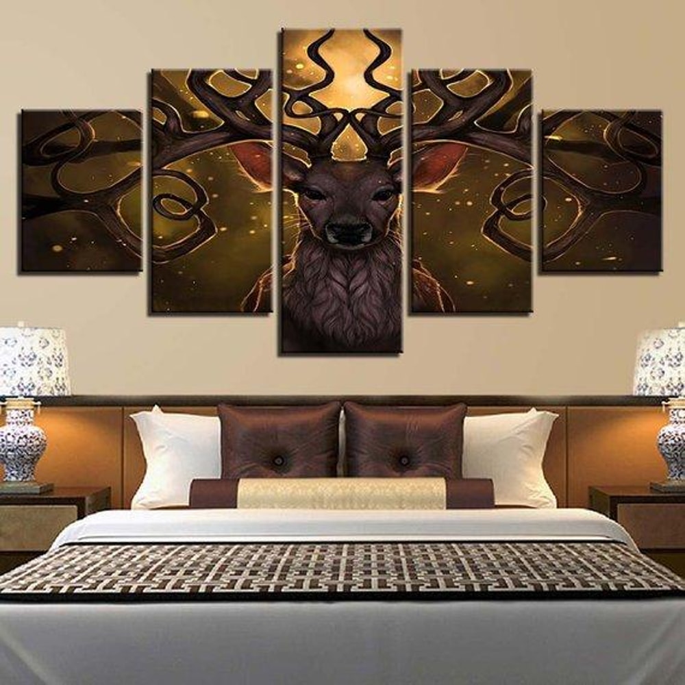 Deer Antlers Deer Abstract Animal Art.jpg
