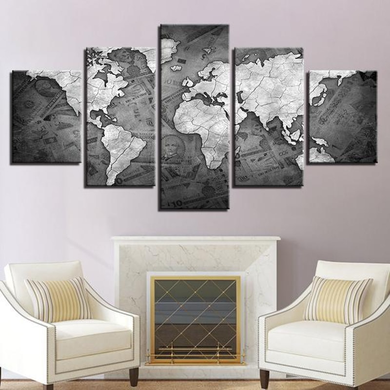 World Map Currency Money World Map Art.jpg