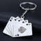 5 Playing Card Keychain For Car Guysblack