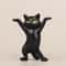 Funny Sassy Dancing Cat Airpod Holder black