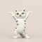 Funny Sassy Dancing Cat Airpod Holder grey