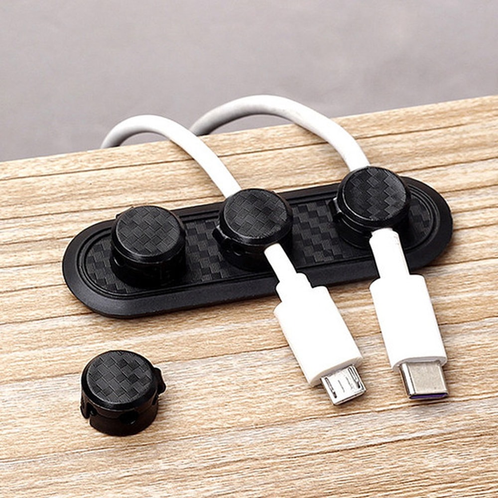 Small Adhesive Magnetic Cable Holder & Organizer2