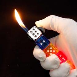refillable led dice lighter