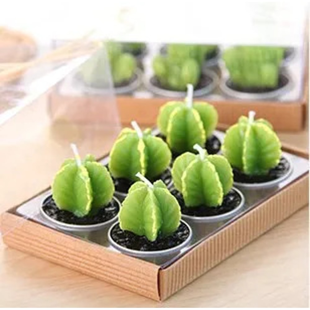 Mini Cactus Candles 1