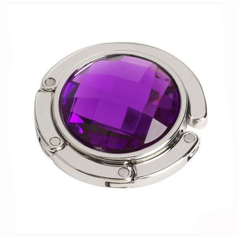 Handbag Holder Charm Amethyst