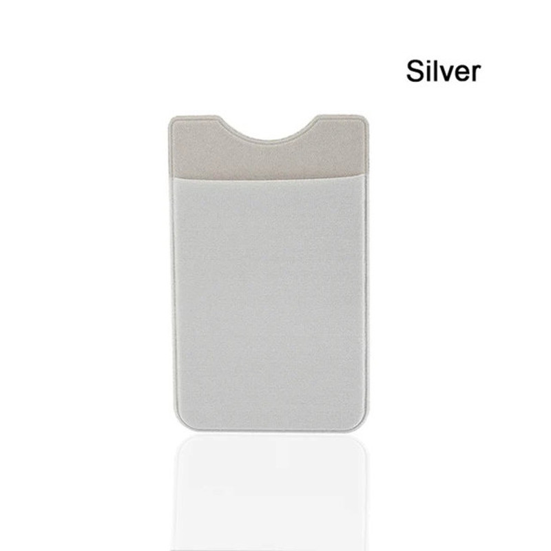 Adhesive Phone Pocket Silver