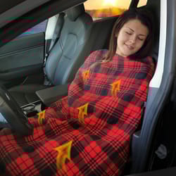 premium heated car blanket – cozy electric car heating blanket with 12v adapter
