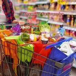 eco-friendly reusable grocery trolley bags – machine washable, lightweight, easy to carry and store