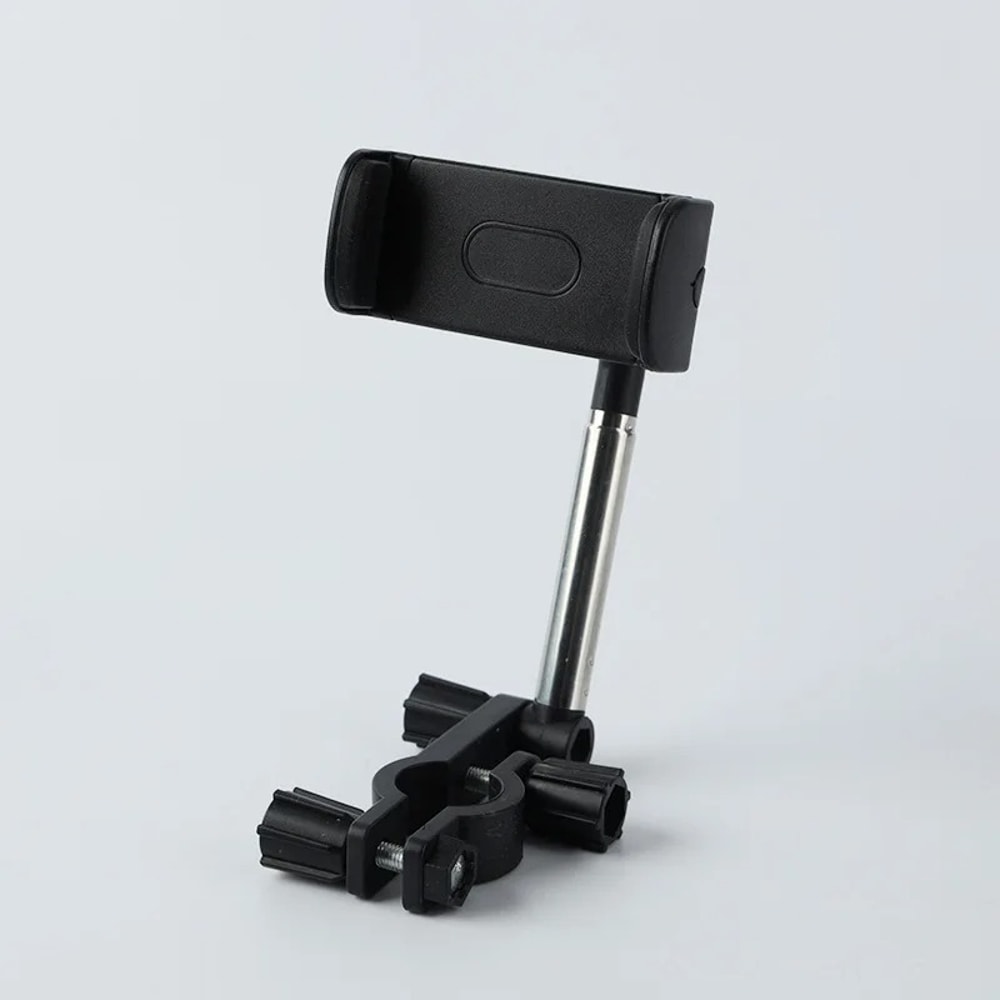 360 Degree Rearview Mirror Phone Holder Black