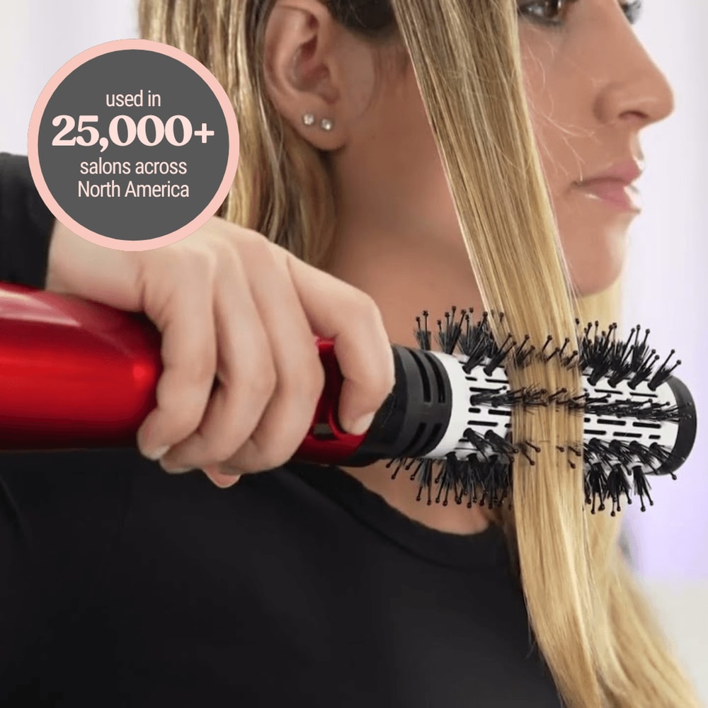 2in1 Hot Air Styler And Rotating Hair Dryer Electric Blow Dryer With AntiScald Bristles Ceramic Bar 5