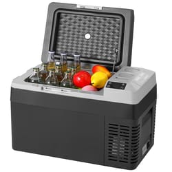 portable compressor cooler 26.4qt single zone fridge for outdoor, car, and travel