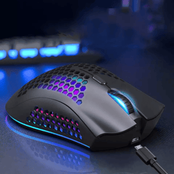 wireless gaming mouse rechargeable cordless optical rgb led backlit for pc laptop