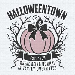 horror halloween est 1998 where being normal svg