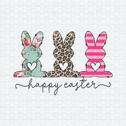 Leopard Easter Three Bunnies PNG