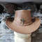 Western Australian Cowboy Outback Tan Leather Hat 2