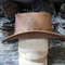 Western Australian Cowboy Outback Tan Leather Hat 3