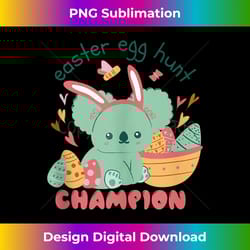 vxls happy easter egg hunt easter bunny koala - urban sublimation png design - challenge creative boundaries