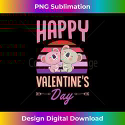 koala bear theme valentine retro happy valentine's day - sophisticated png sublimation file - tailor-made for sublimatio