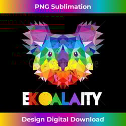 koala rainbow flag gay pride - urban sublimation png design - access the spectrum of sublimation artistry